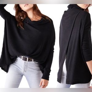 Free People Juicy Long Sleeve Color Black Size Large
